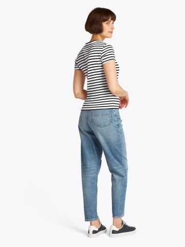 Tommy Hilfiger Shirt in Weiß/ Dunkelblau