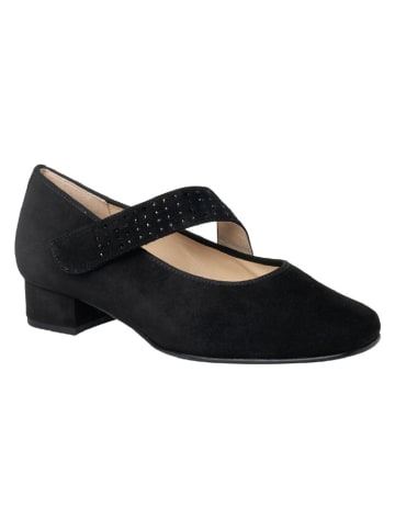 HASSIA Leder-Spangenballerinas "Cordoba" in Schwarz