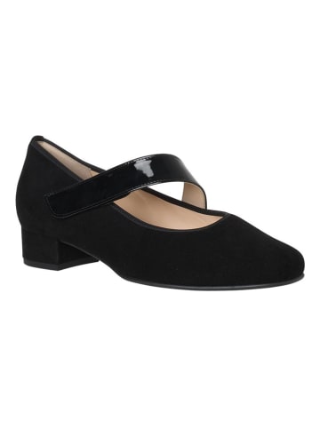 HASSIA Leder-Spangenballerinas "Cordoba" in Schwarz