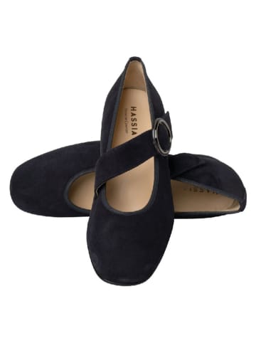 HASSIA Leren ballerina's met bandje "Cordoba" donkerblauw