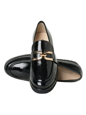 HASSIA Skórzane mokasyny "Sevilla" w kolorze czarnym