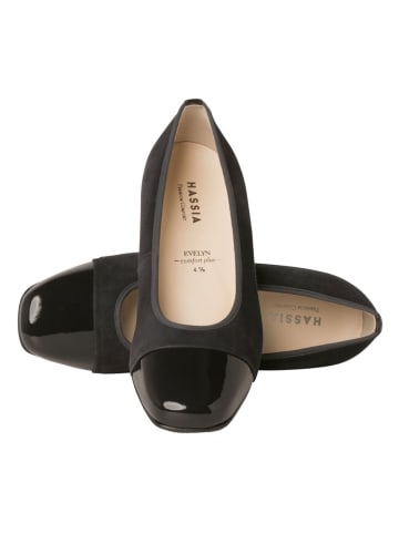 HASSIA Leren pumps "Evelyn" zwart