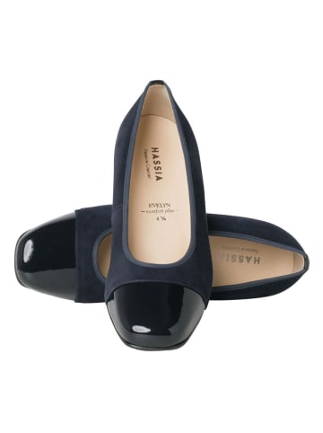 HASSIA Leder-Pumps "Evelyn" in Dunkelblau