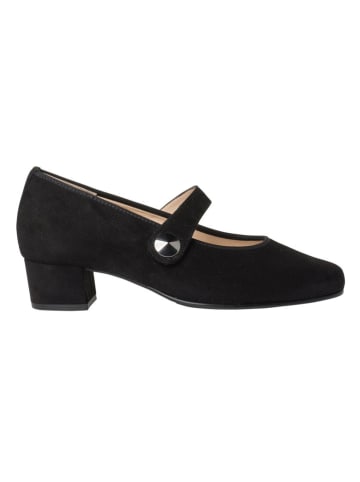 HASSIA Leder-Spangenballerinas "Evelyn" in Schwarz
