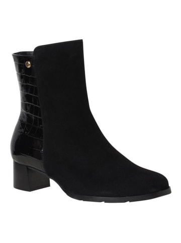HASSIA Leder-Stiefeletten "Milano" in Schwarz