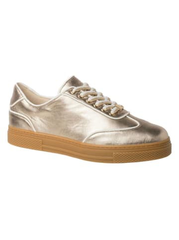 HASSIA Leren sneakers "Bari" goudkleurig