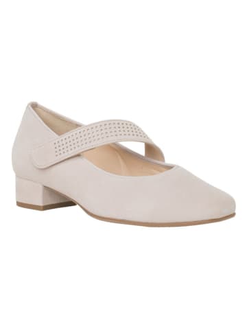 HASSIA Leder-Spangenballerinas "Cordoba" in Grau