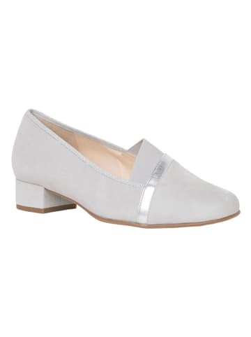HASSIA Leder-Ballerinas "Cordoba" in Silber/ Grau