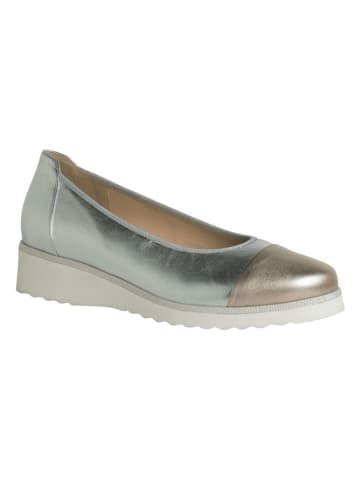 HASSIA Leder-Ballerinas "Sevilla" in Silber