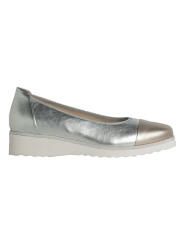 HASSIA Leder-Ballerinas "Sevilla" in Silber