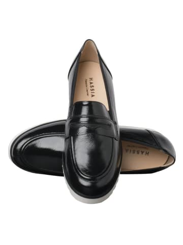 HASSIA Leder-Mokassins "Sevilla" in Schwarz