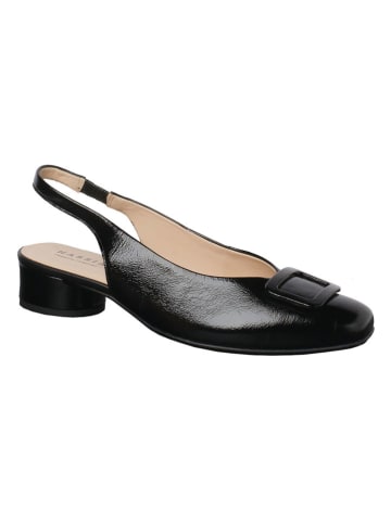 HASSIA Leder-Slingballerinas "Roma" in Schwarz