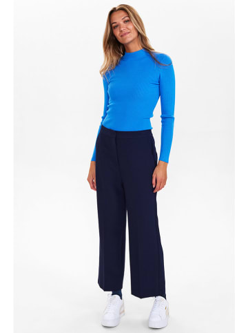 NÜMPH Spodnie chino w kolorze granatowym