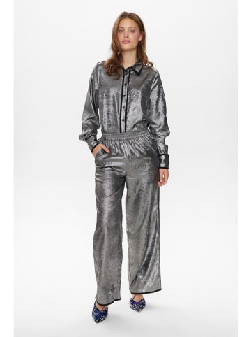 NÜMPH Broek zilverkleurig