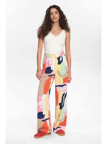 NÜMPH Linnen broek "Nuulrika" meerkleurig