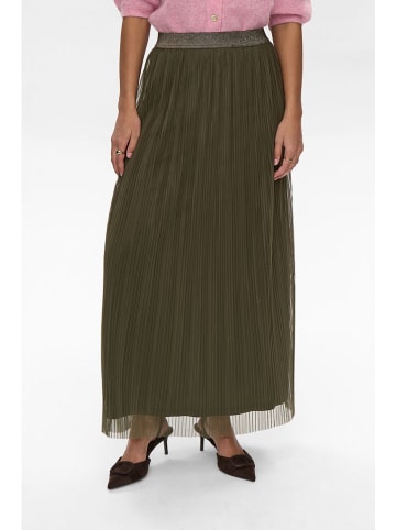 NÜMPH Plisseerock "Mea" in Khaki