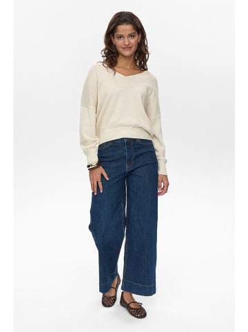 NÜMPH Sweter "Milray" w kolorze kremowym