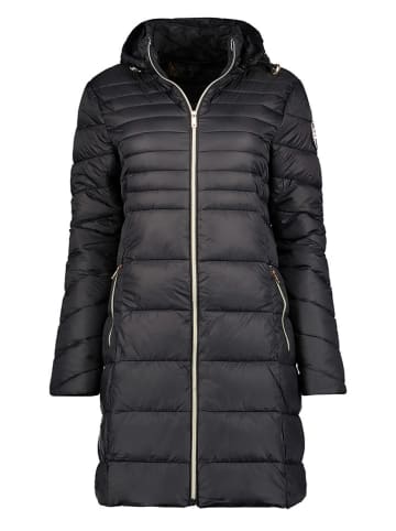 Geographical Norway Doorgestikte mantel zwart