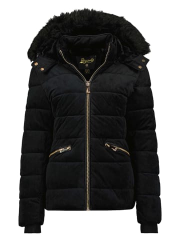 Geographical Norway Kurtka pikowana "Bilove" w kolorze czarnym