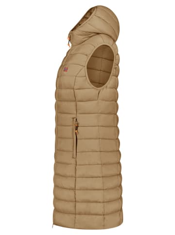 Geographical Norway Steppweste "Vatikolor" in Hellbraun