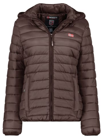 Geographical Norway Kurtka pikowana "Atika" w kolorze brązowym