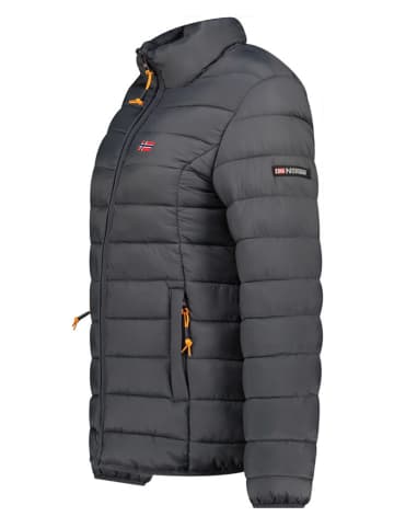 Geographical Norway Doorgestikte jas "Atikolor" antraciet