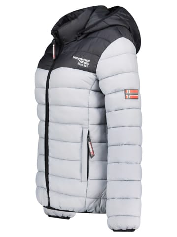 Geographical Norway Doorgestikte jas "Atikoclerc" grijs