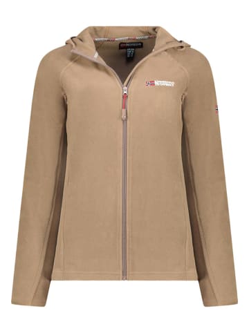 Geographical Norway Kurtka polarowa "Tugood" w kolorze szarobrązowym