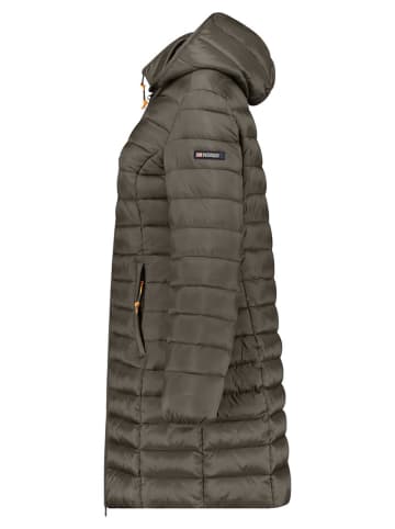 Geographical Norway Płaszcz pikowany "Atikolor" w kolorze khaki