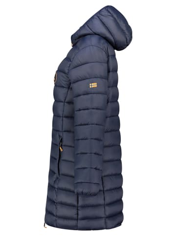 Geographical Norway Płaszcz pikowany "Atikamap" w kolorze granatowym