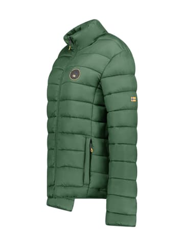 Geographical Norway Kurtka pikowana "Atikamap" w kolorze zielonym