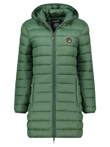 Geographical Norway Doorgestikte mantel "Atikamap" groen