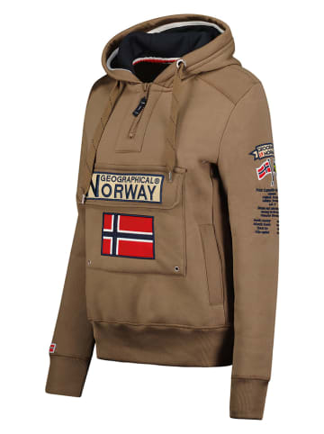 Geographical Norway Hoodie "Gymclass" bruin