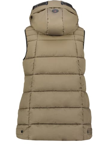 Geographical Norway Kamizelka pikowana "Dolbar" w kolorze khaki