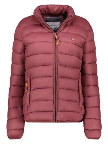 Geographical Norway Doorgestikte jas "Atikolor" auberginekleurig