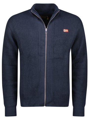 Geographical Norway Cardigan "Flexible" in Dunkelblau