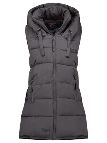 Geographical Norway Doorgestikte bodywarmer "Dolbar" donkergrijs