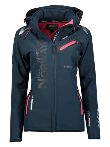 Geographical Norway Softshelljas "Reine" donkerblauw