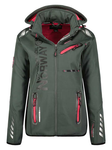 Geographical Norway Kurtka softshellowa "Reine" w kolorze khaki