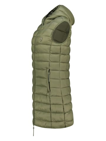 Geographical Norway Kamizelka pikowana "Vatikotal" w kolorze khaki