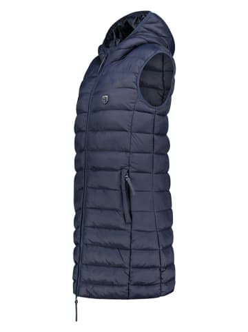 Geographical Norway Kamizelka pikowana "Vatikotal" w kolorze granatowym