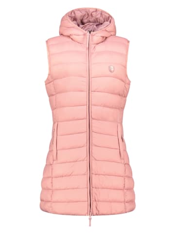 Geographical Norway Doorgestikte bodywarmer "Vatikotal" lichtroze