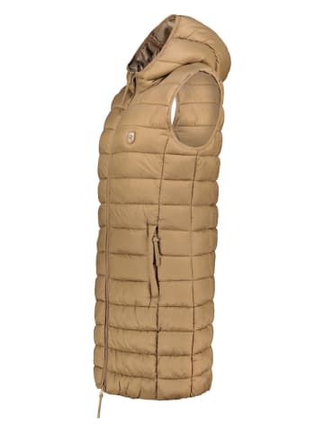 Geographical Norway Kamizelka pikowana "Vatikotal" w kolorze beżowym