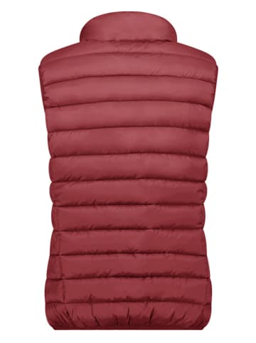 Geographical Norway Kamizelka pikowana "Vatikotal" w kolorze bordowym