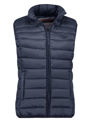 Geographical Norway Kamizelka pikowana "Vatikotal" w kolorze granatowym