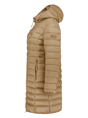 Geographical Norway Płaszcz pikowany "Atikotal" w kolorze beżowym