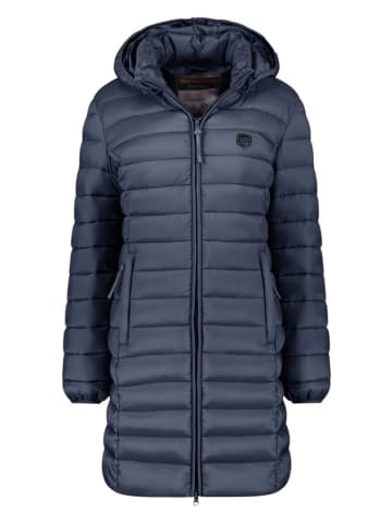 Geographical Norway Doorgestikte mantel "Atikotal" donkerblauw