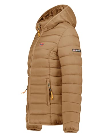 Geographical Norway Kurtka pikowana "Atikolor" w kolorze szarobrązowym