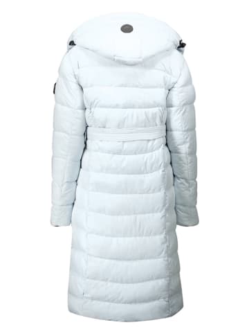 Geographical Norway Doorgestikte mantel "Cabima" lichtblauw