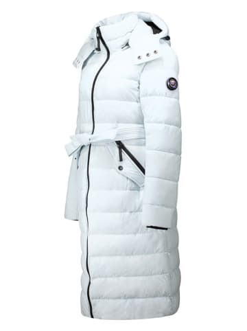 Geographical Norway Płaszcz pikowany "Cabima" w kolorze błękitnym